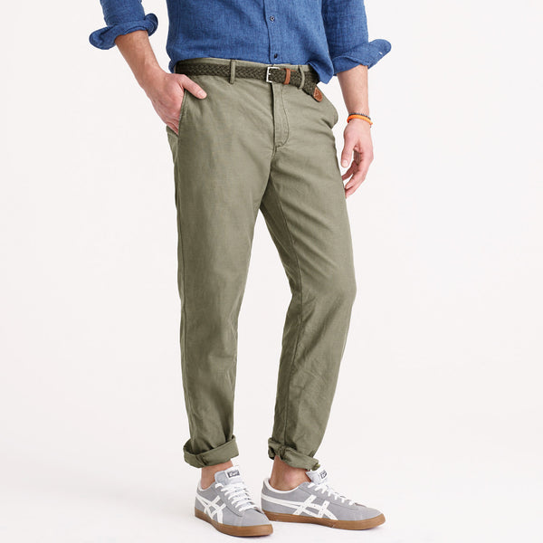 Textured Cotton Chino in Urban Slim Fit