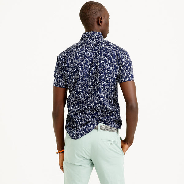 Secret Wash Short-Sleeve Shirt in Harbor Print