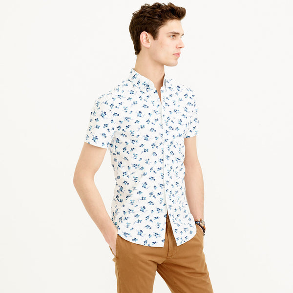 Secret Wash Short-Sleeve Shirt in Seaport Floral