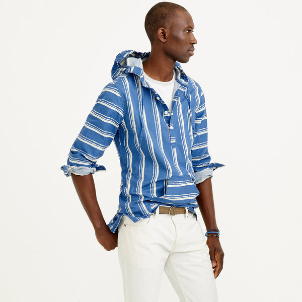 Baja Shirt in Shibori Stripe