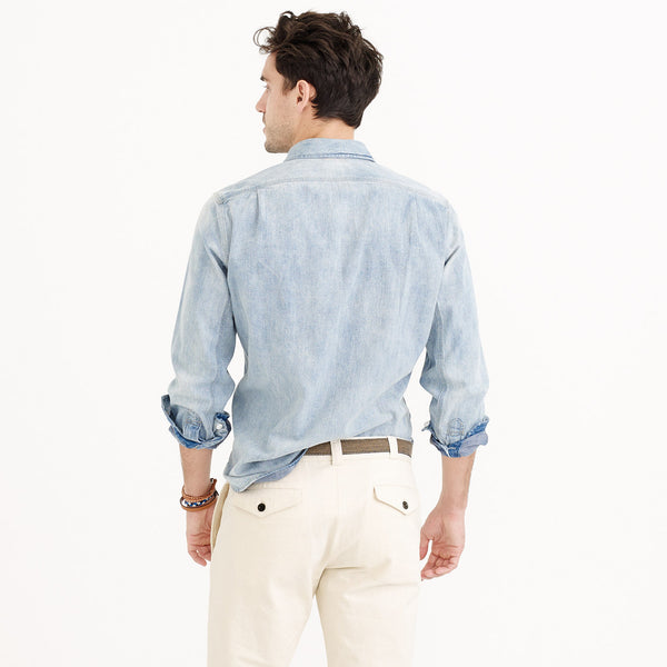 Wallace & Barnes Distressed Denim Workshirt