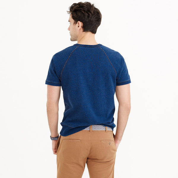 Wallace & Barnes Short-Sleeve Indigo Sweatshirt